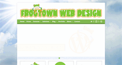 Desktop Screenshot of frogtownwebdesign.com